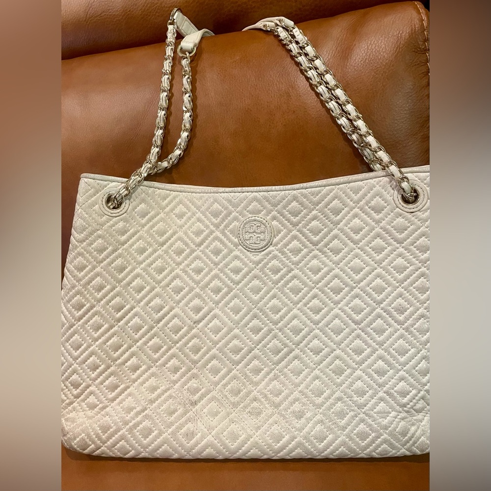 Tory Burch Fleming Marion Tote Bag Fleming/Quilted Leather